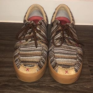 Twisted steel boots.